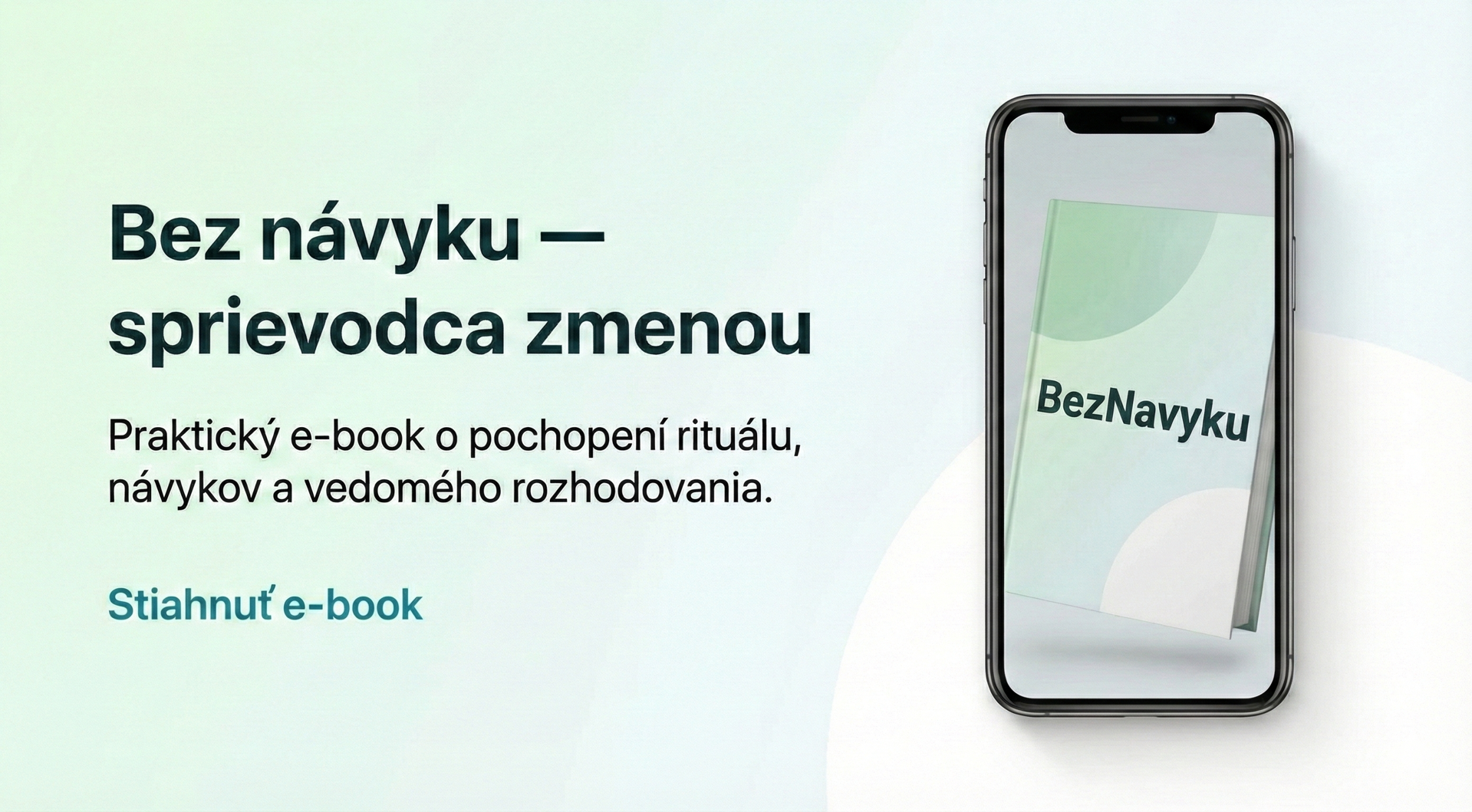 E-book Bez Návyku jako průvodce změnou